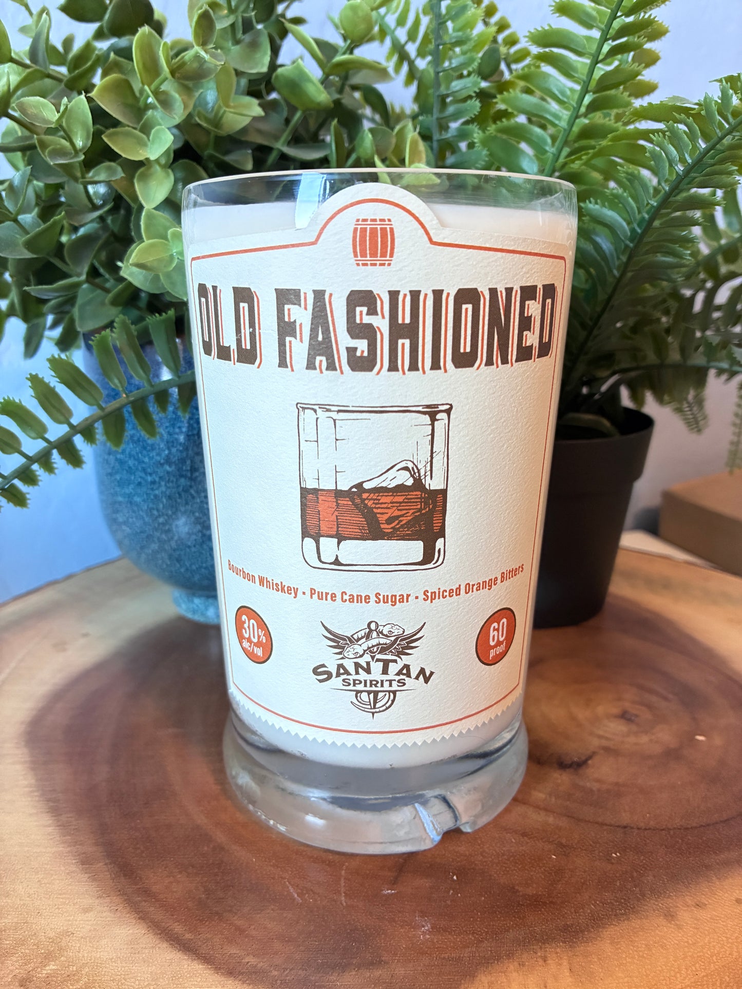 SanTan Spirits 'Old Fashioned' Bottle Candle