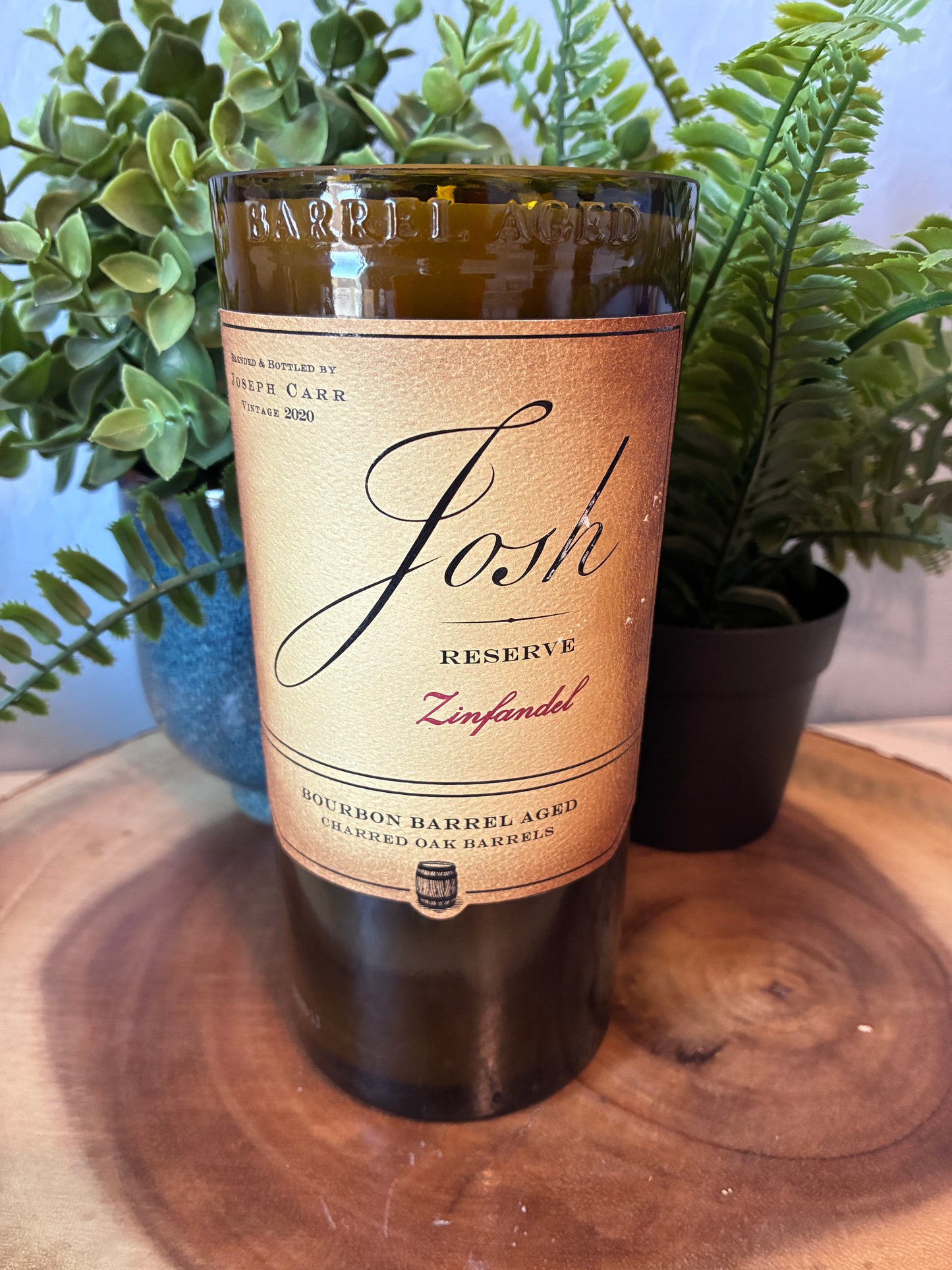 Josh 'Zinfandel' Wine Bottle Candle