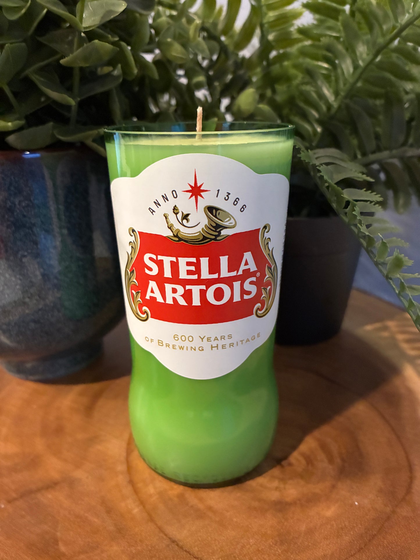 Stella Artois Beer Bottle Candle