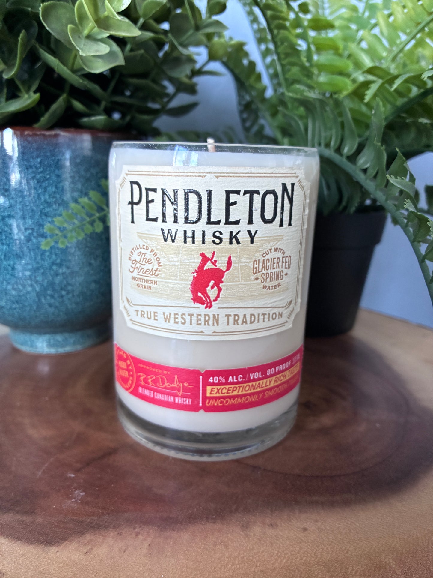 Pendleton Whisky 375ml Bottle Candle