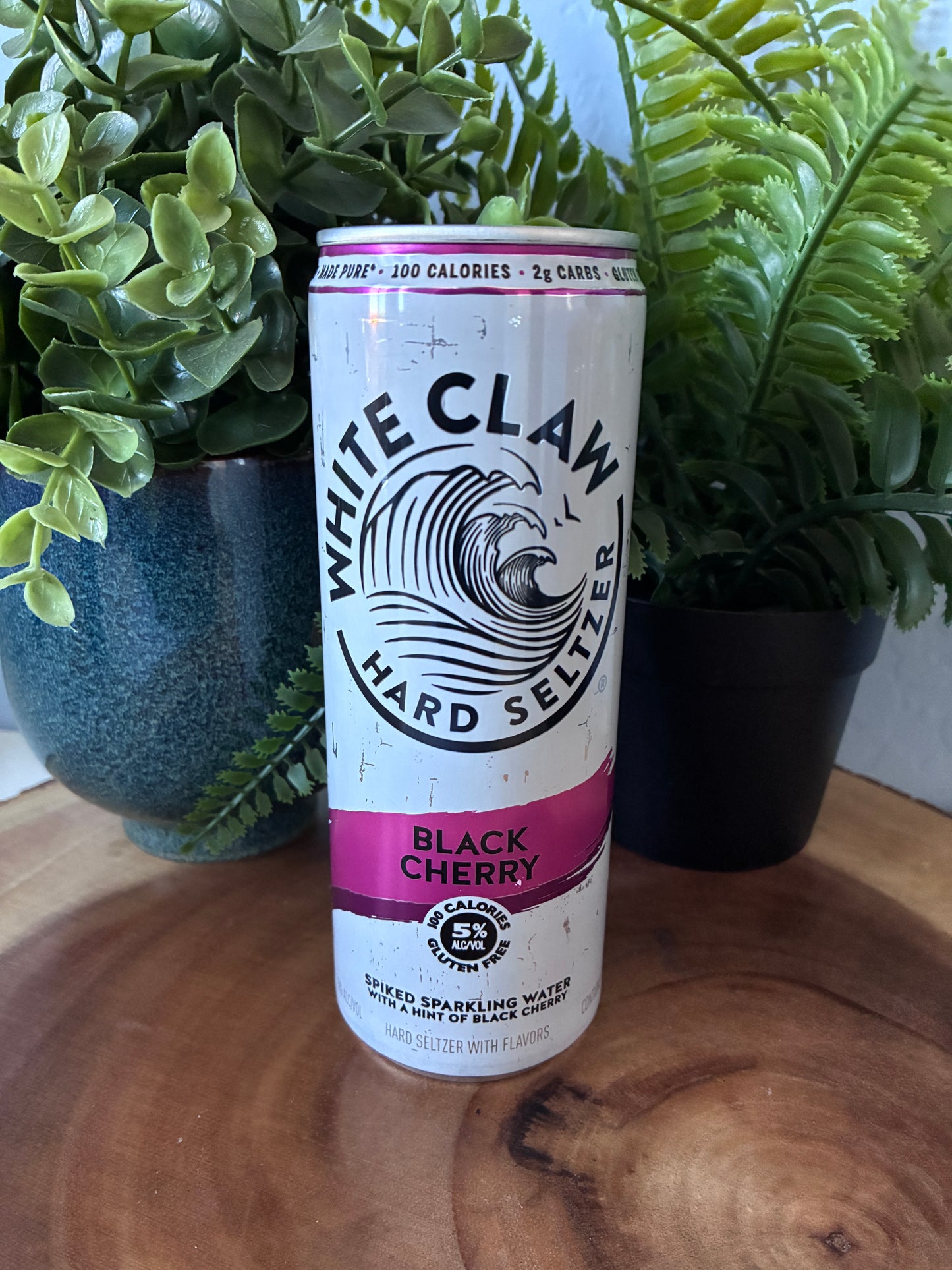 White Claw 'Black Cherry' Hard Seltzer Candle