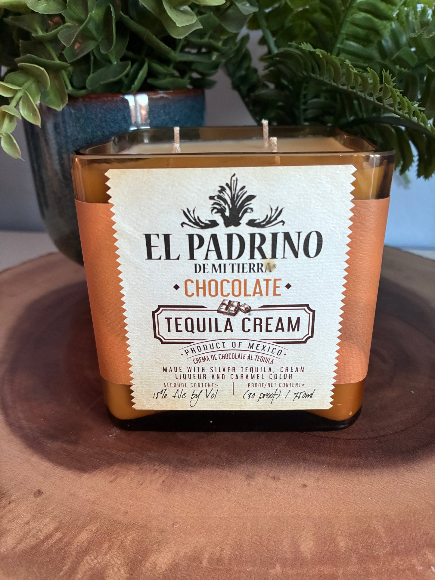 El Padrino Chocolate Tequila Liqueur Candle