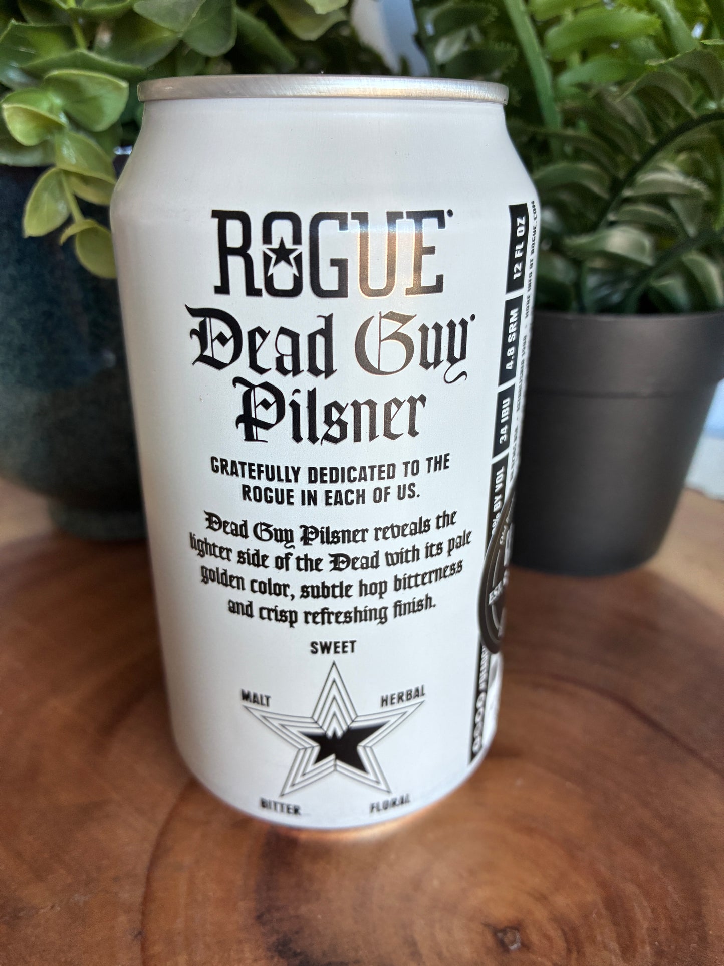 Rogue 'Dead Guy' Pilsner Beer Can Candle