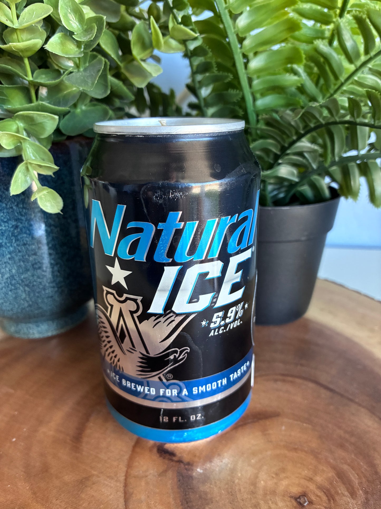 Natural Ice Beer Can Candle