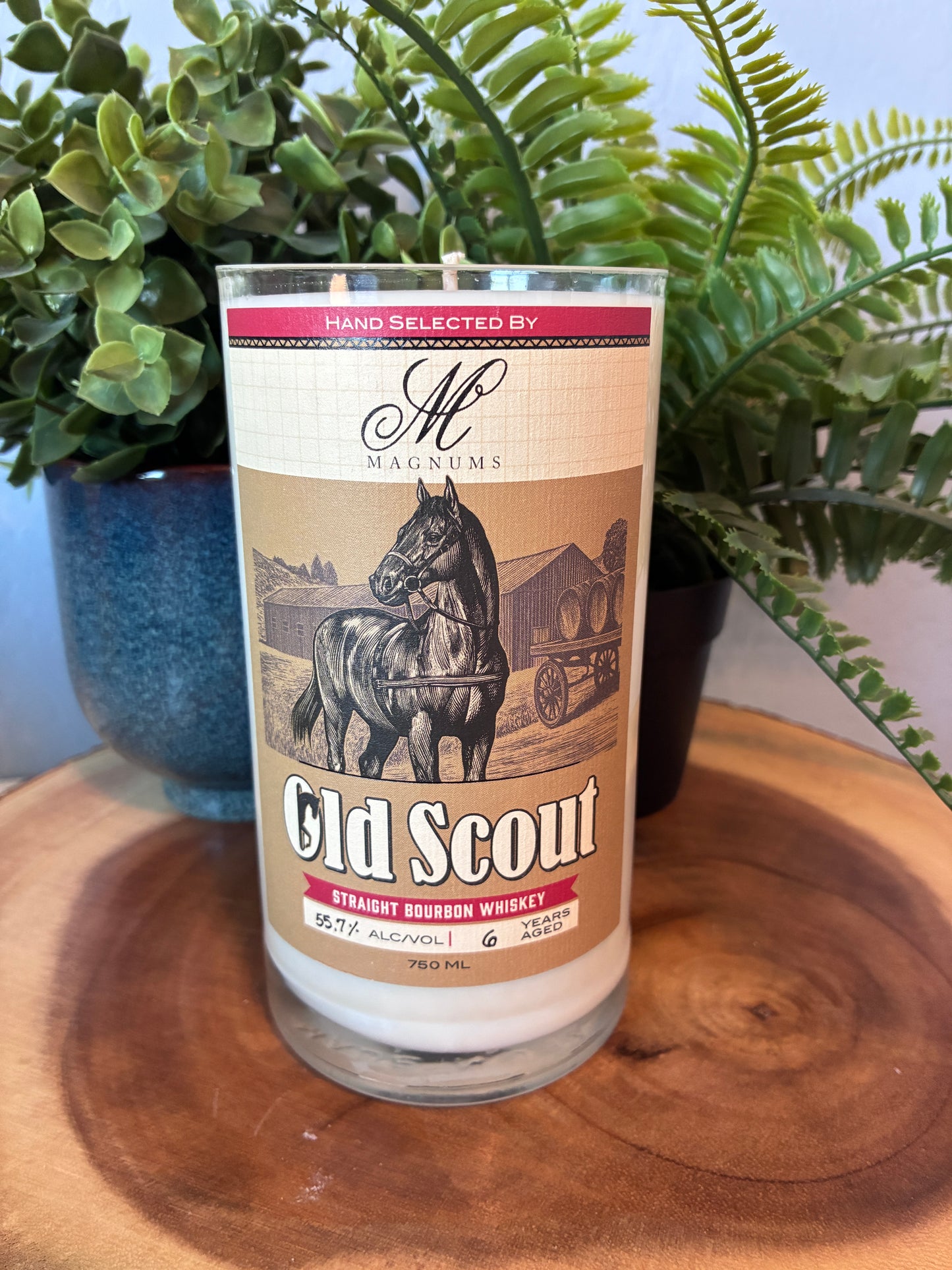Old Scout Bourbon Whiskey Candle