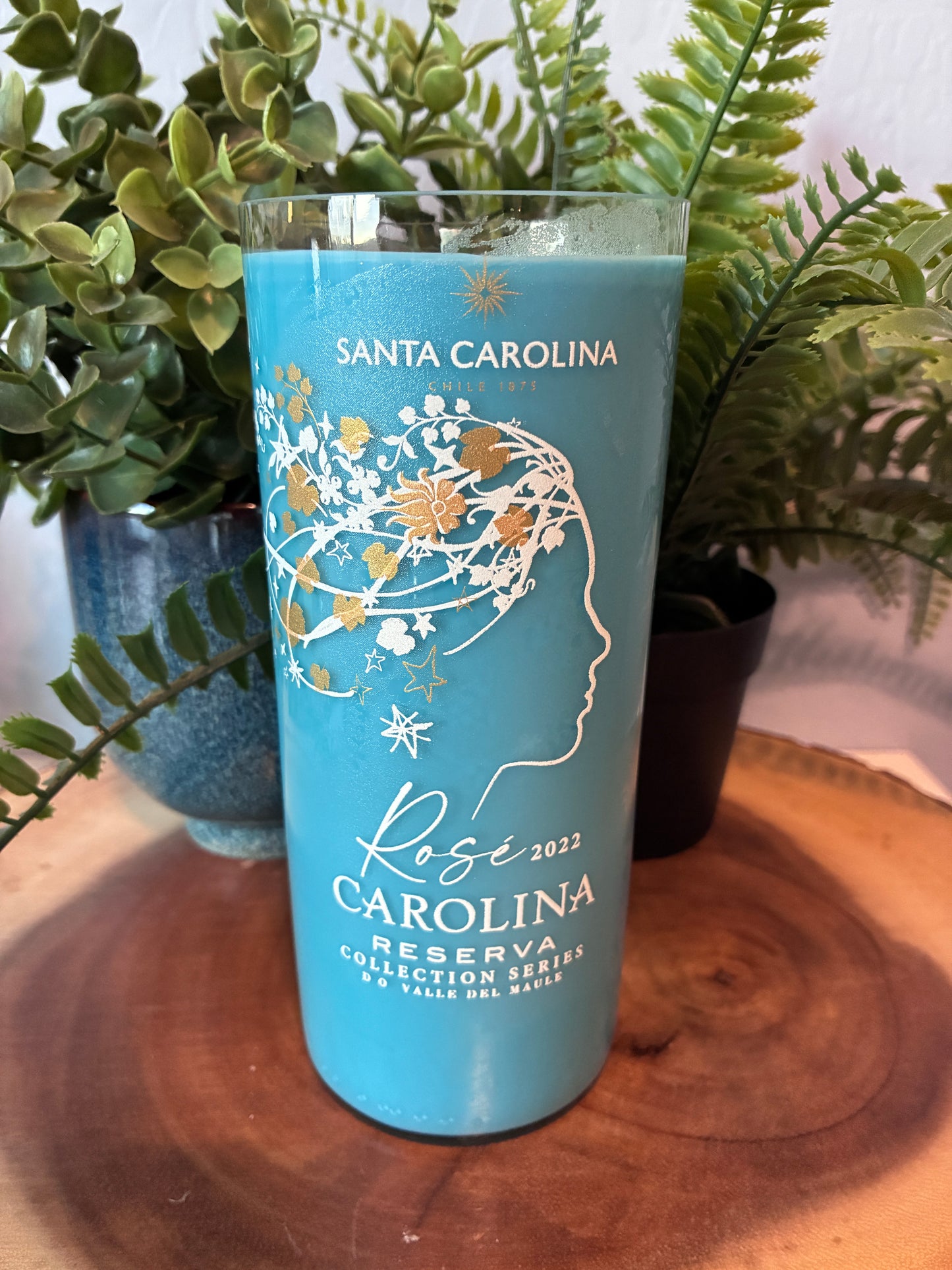 Santa Carolina Rose Wine Candle