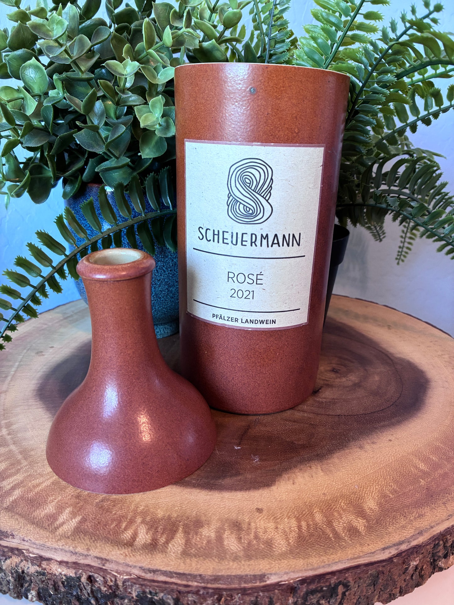 Scheuermann Rose Wine Candle