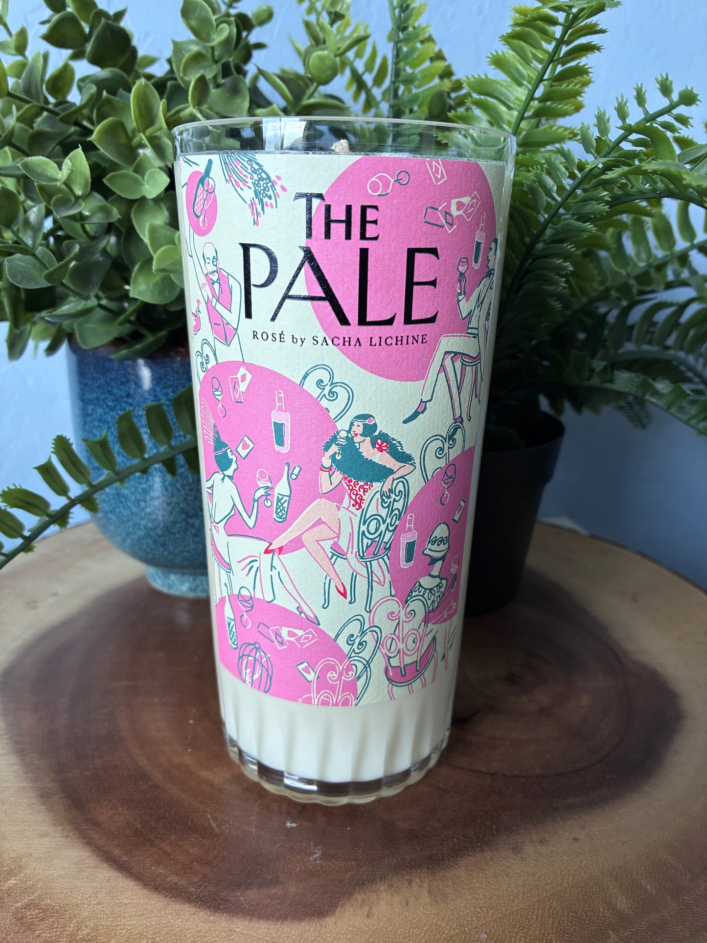 The Pale Rose Wine Candle