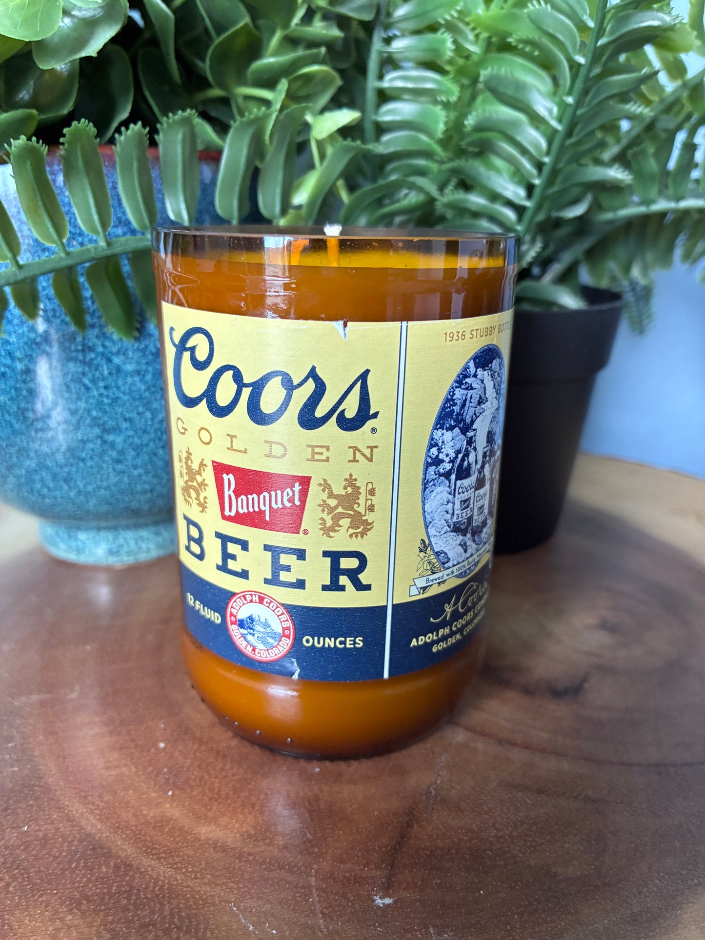 Coors Banquet Beer Candle