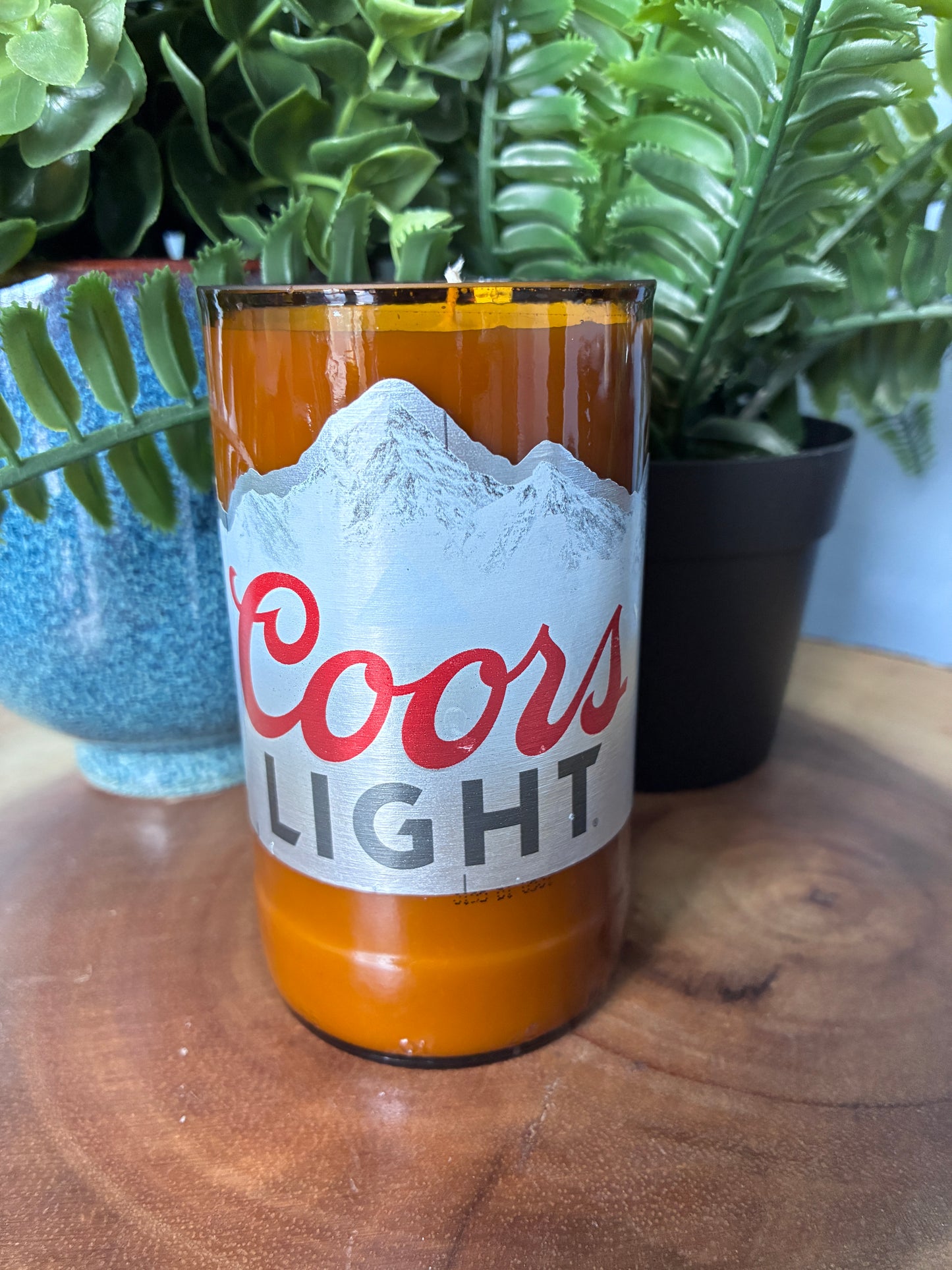 Coors Light Beer Candle