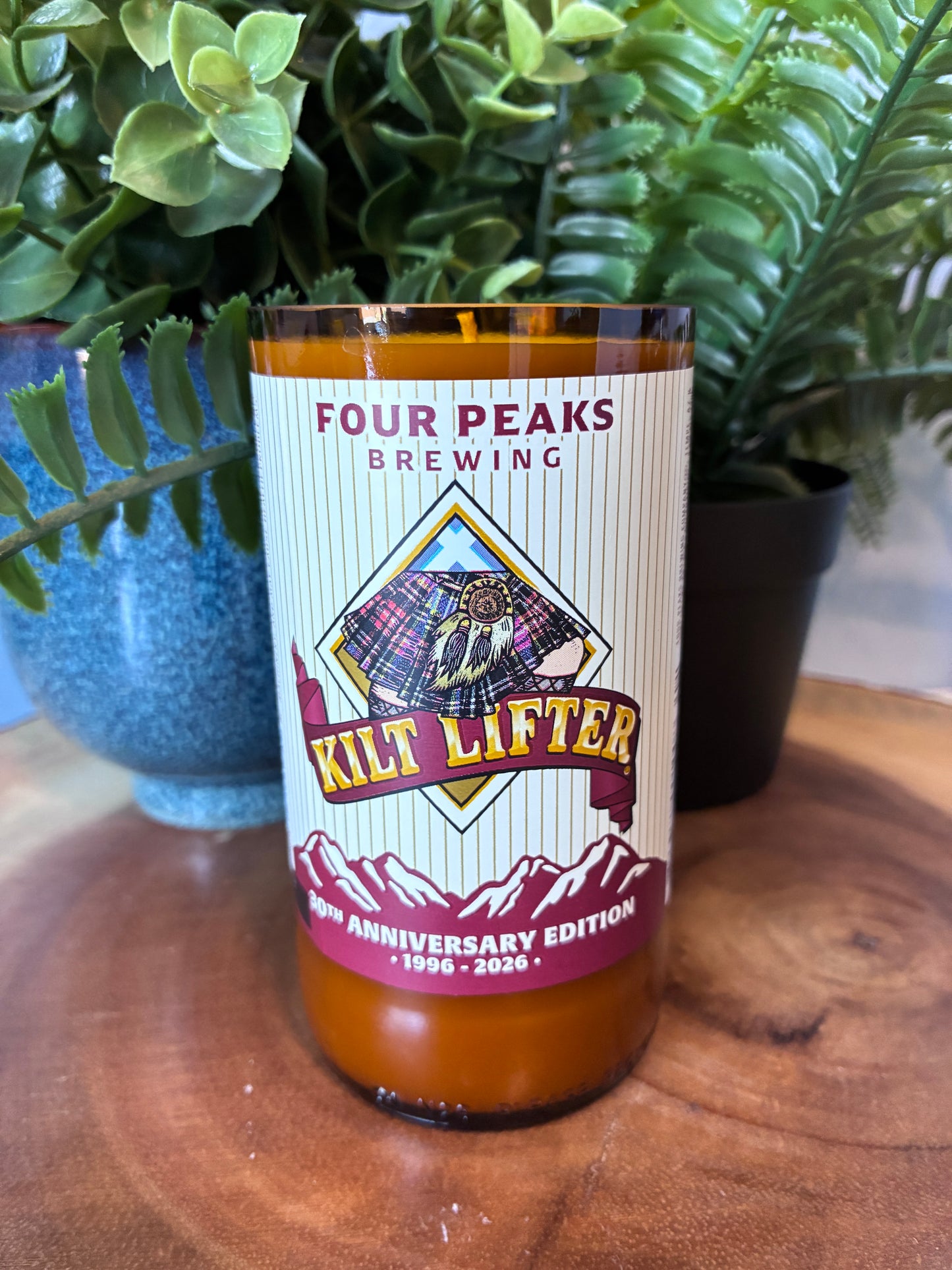 Kilt Lifter Beer Bottle Candle