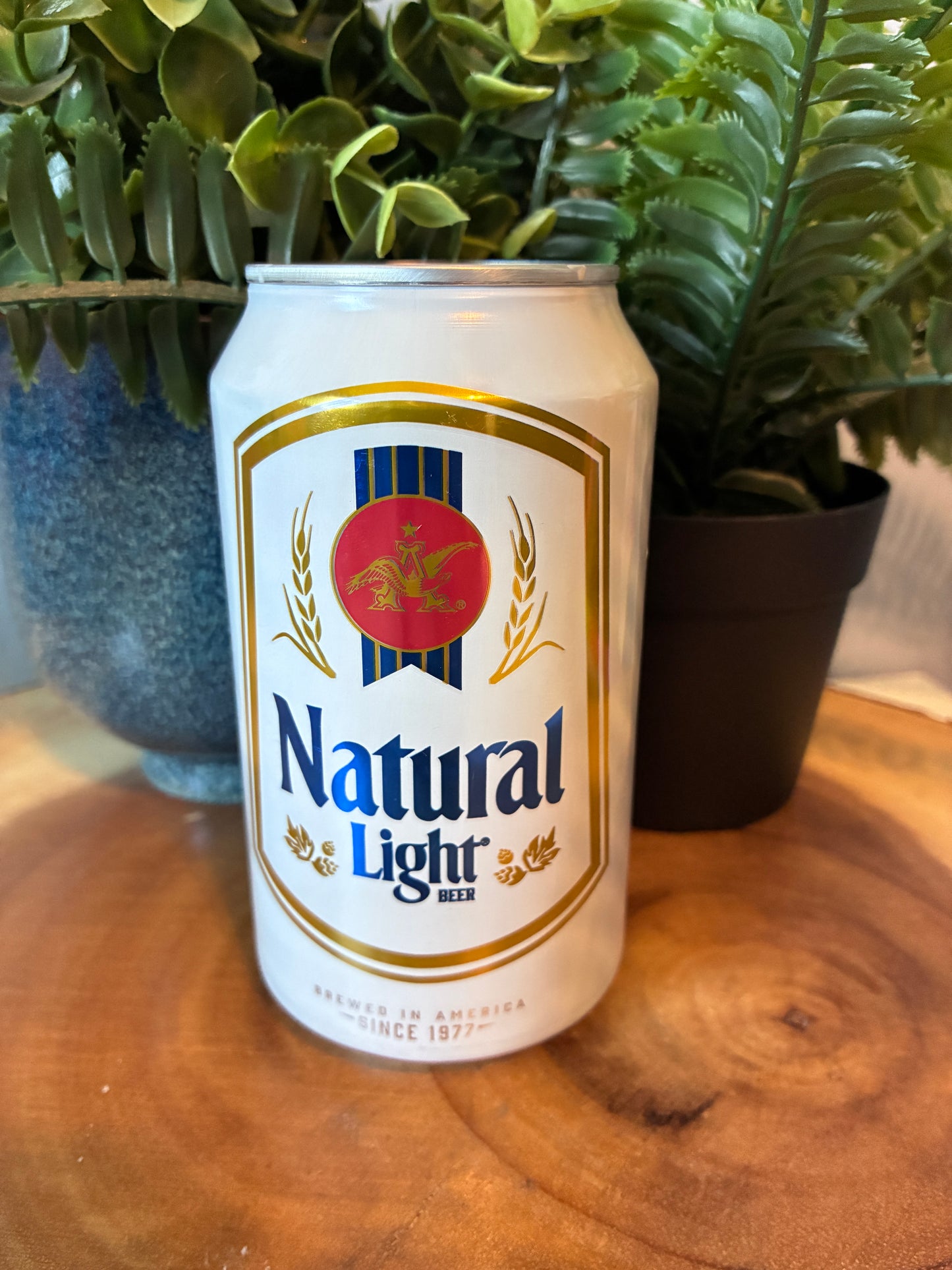 Natural Light Beer Can Candle