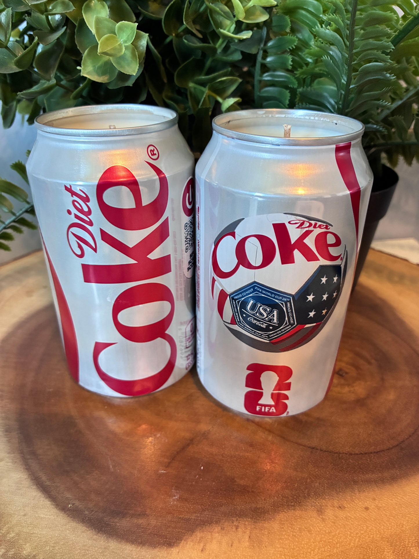 Diet Coke USA Fifa Cup Can Candle