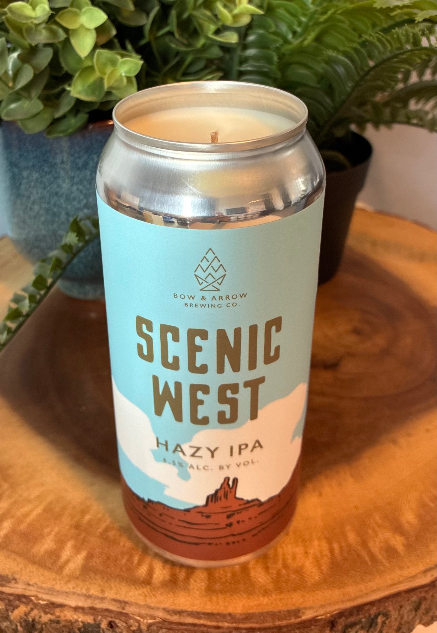 Scenic West IPA Beer Can Candle