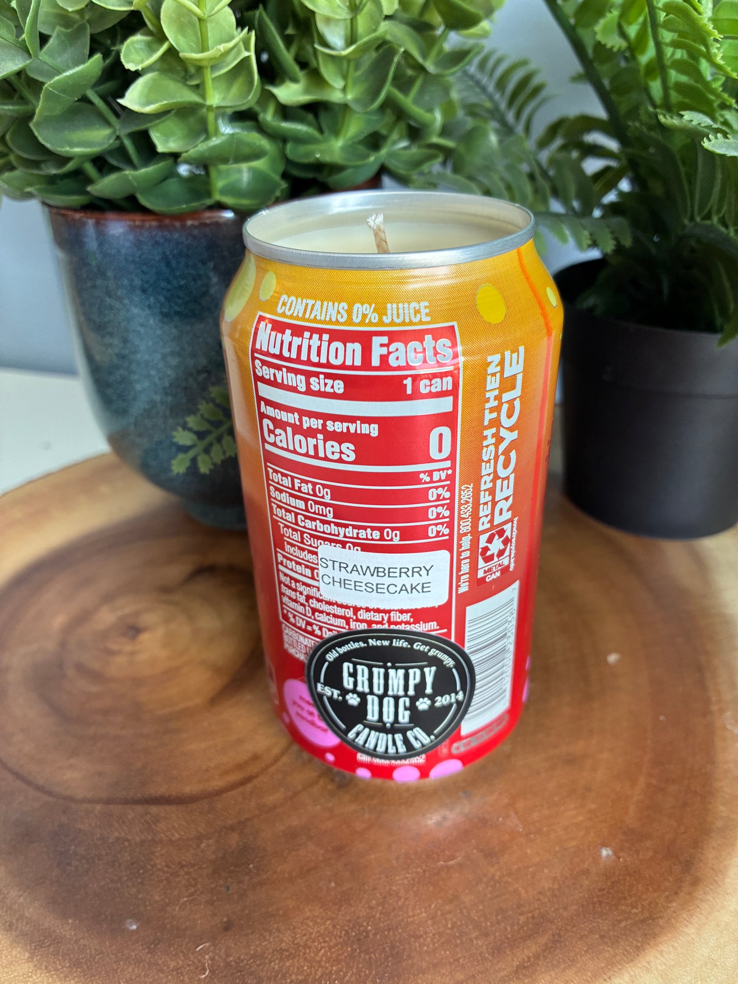 Bubbly 'Strawberry Sunset' Sparkling Water Candle