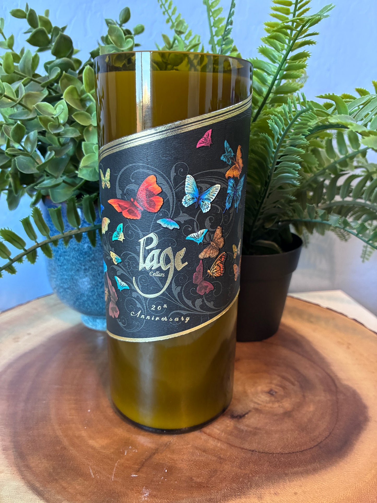 Page Cellars Cabernet Sauvignon Wine Bottle Candle