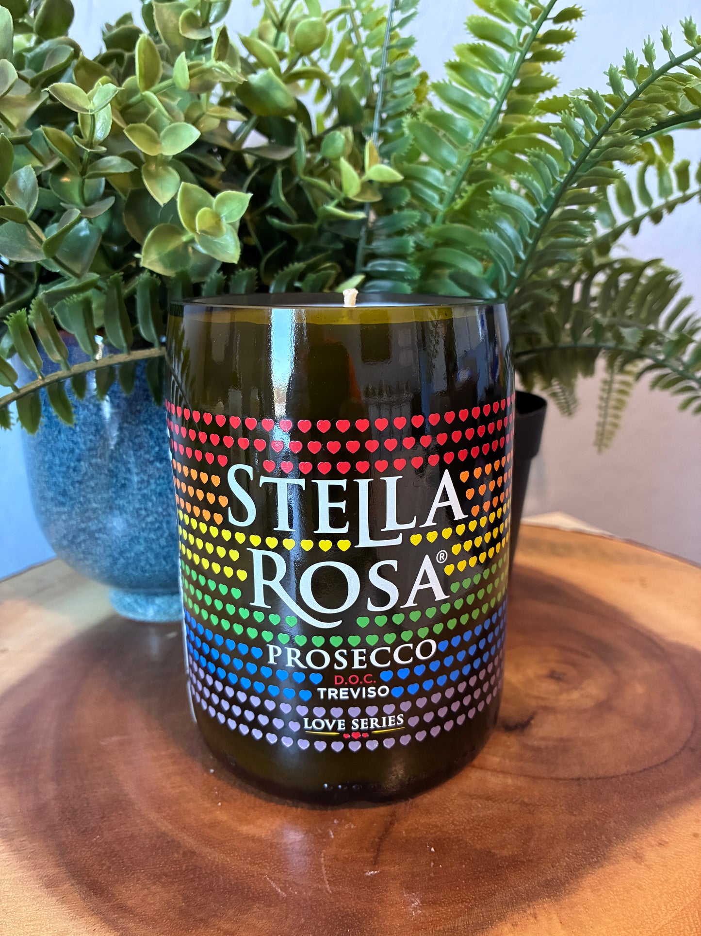 Stella Rose 'Rainbow' Prosecco Bottle Candle