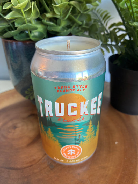 Truckee Blonde Beer Can Candle
