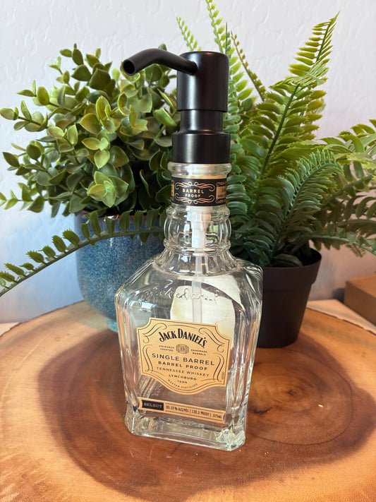 Jacks Daniels 'Single Barrel' Whiskey Bottle Soap Pump