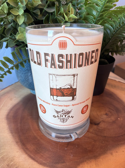 SanTan Spirits 'Old Fashioned' Bottle Candle