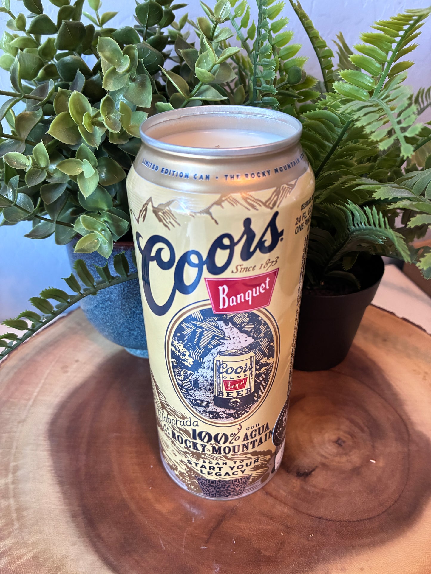 Coors Banquet Can Candle