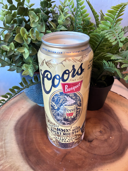 Coors Banquet Can Candle