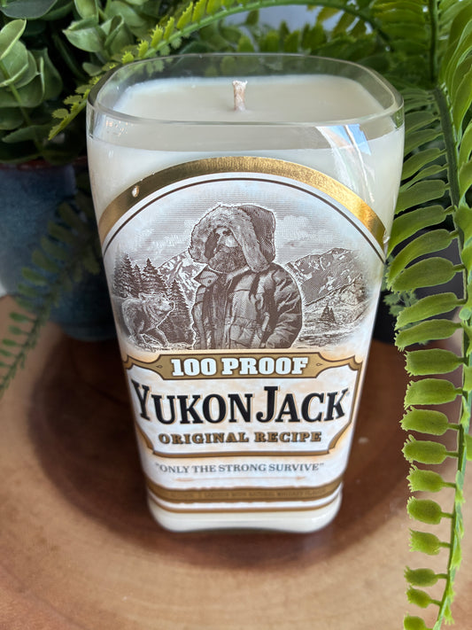 Yukon Jack '100 Proof' Whiskey Candle