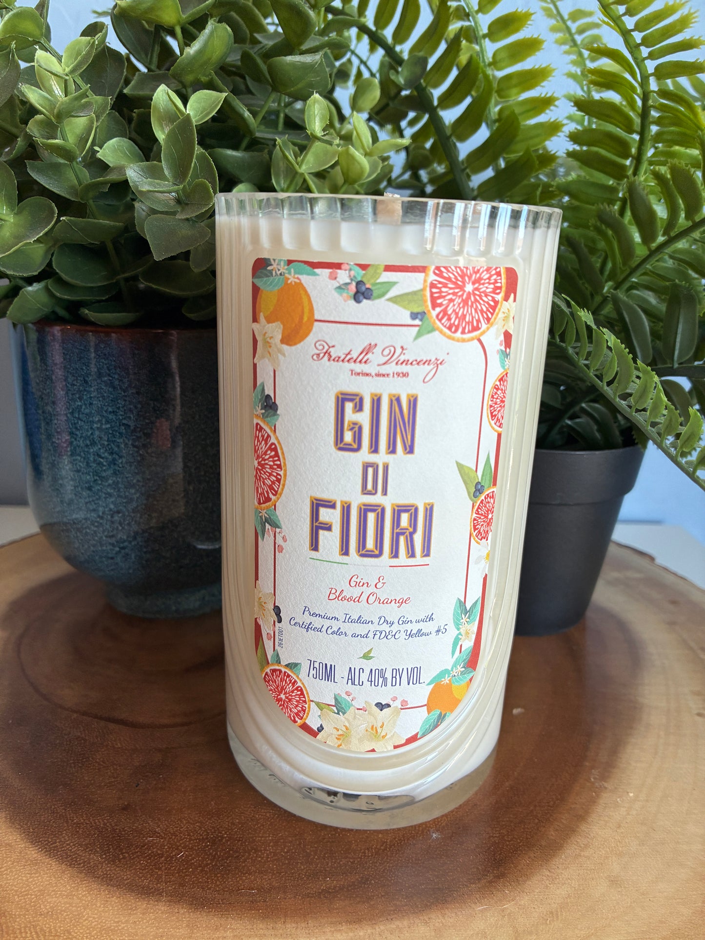 Gin Fiori Blood Orange Gin candle