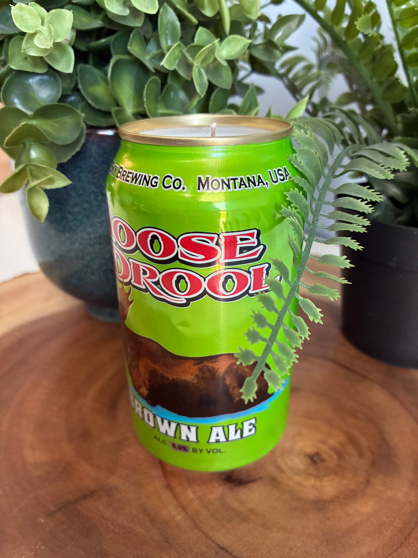 Moose Drool Brown Ale Beer Can Candle