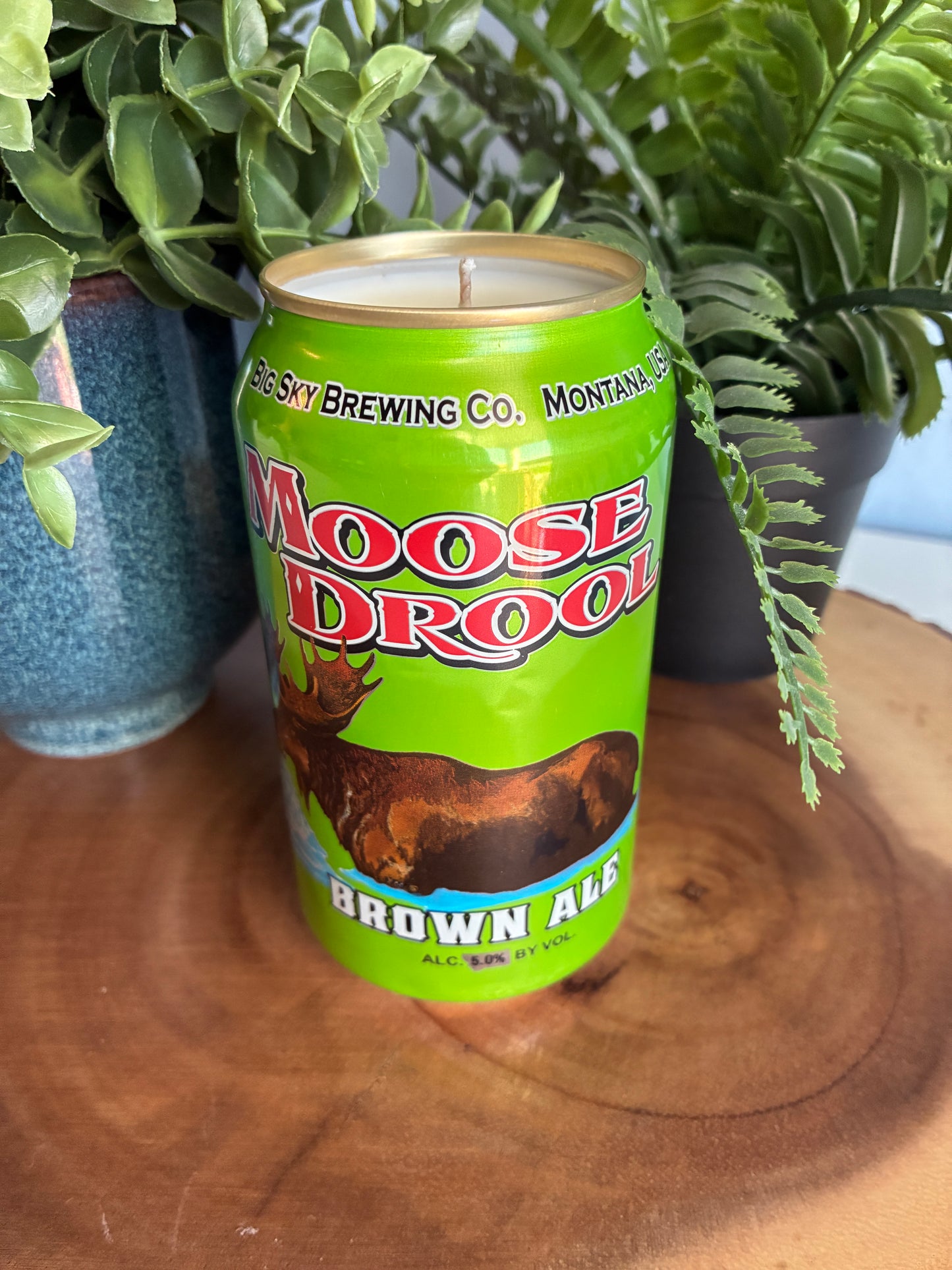 Moose Drool Brown Ale Beer Can Candle