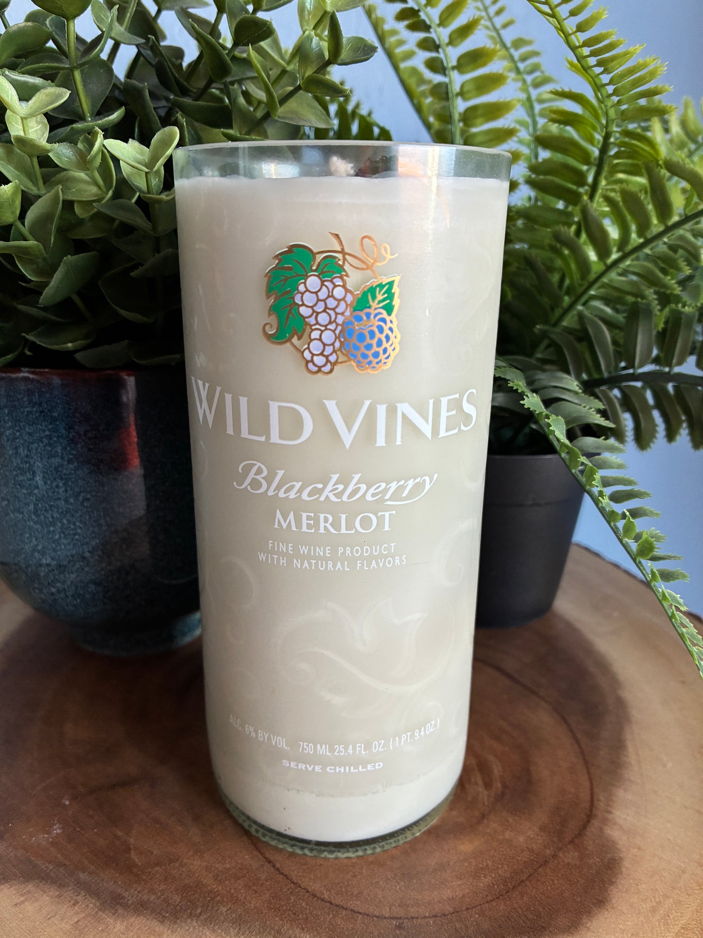 Wild Vines Blackberry Merlot Wine Candle