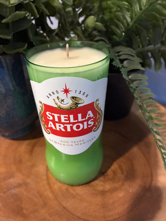 Stella Artois Beer Bottle Candle