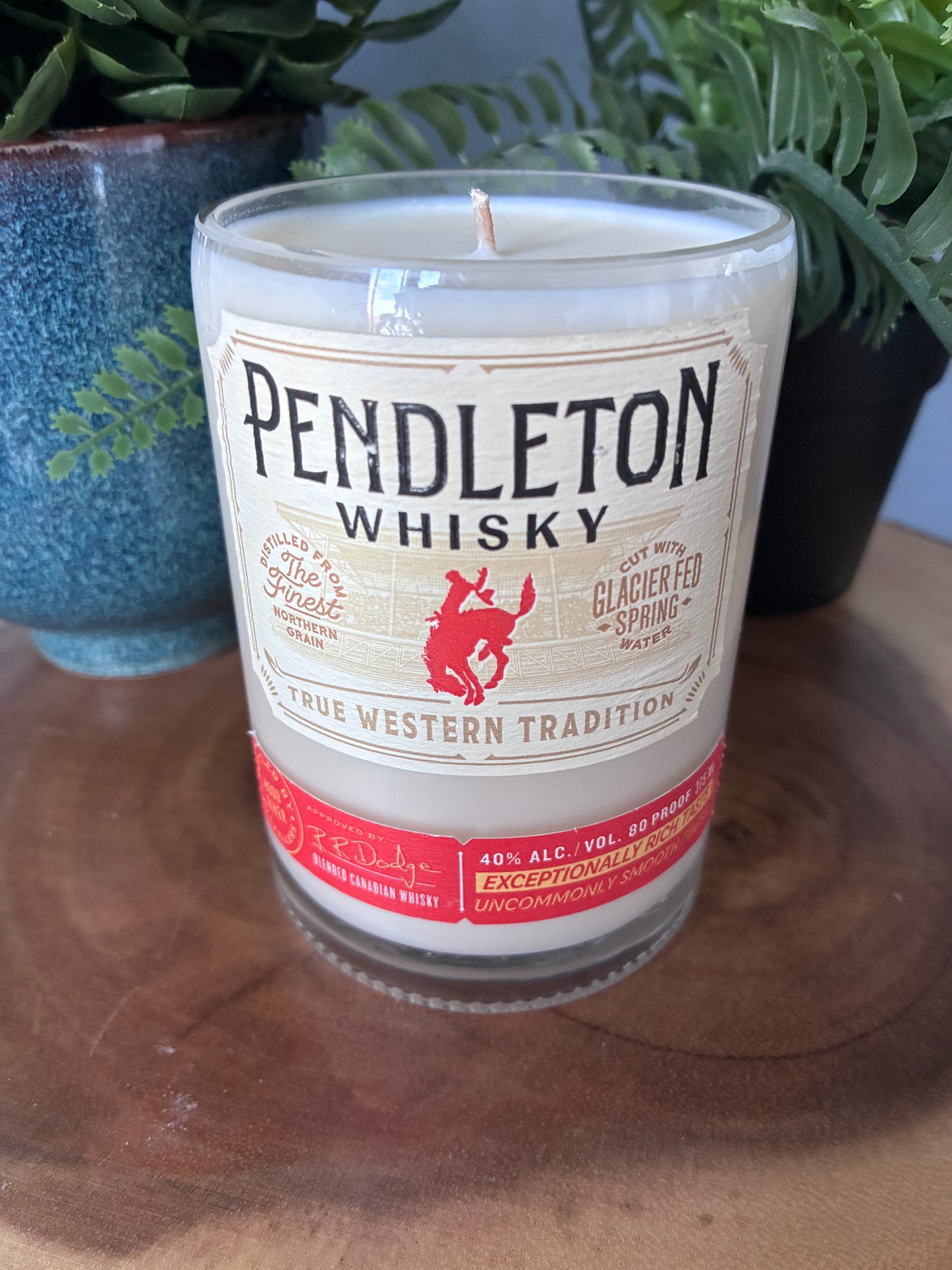 Pendleton Whisky 375ml Bottle Candle