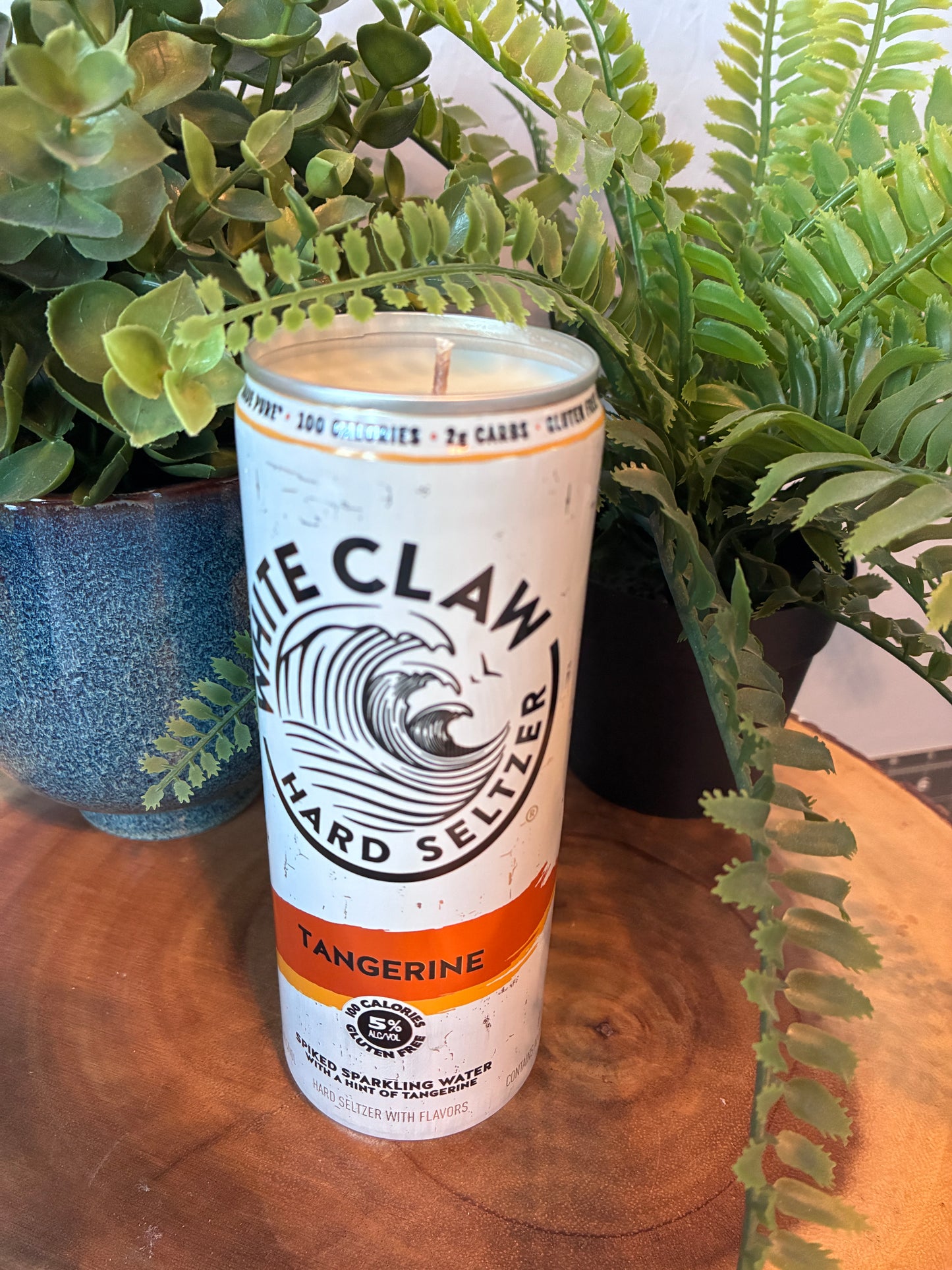 White Claw 'Tangerine' Hard Seltzer Candle