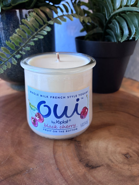 Oui 'Black Cherry' Yogurt Jar Candle