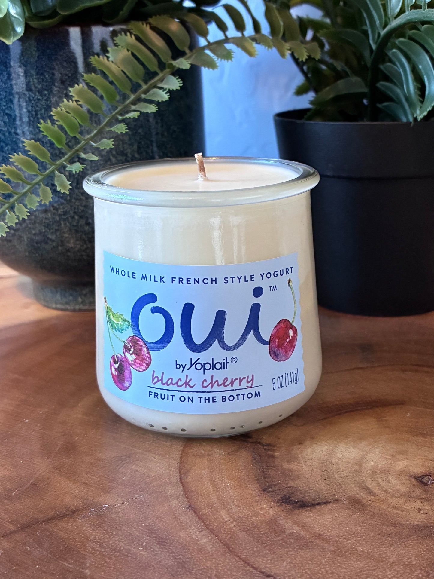 Oui 'Black Cherry' Yogurt Jar Candle