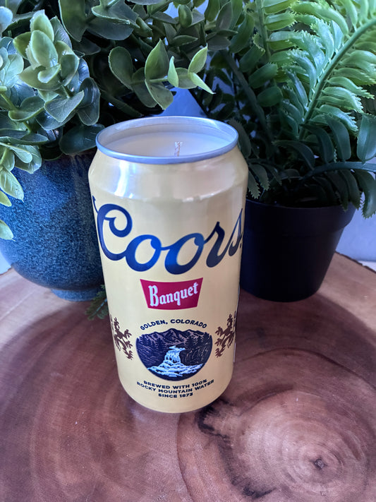 Coors Banquet Can Candle