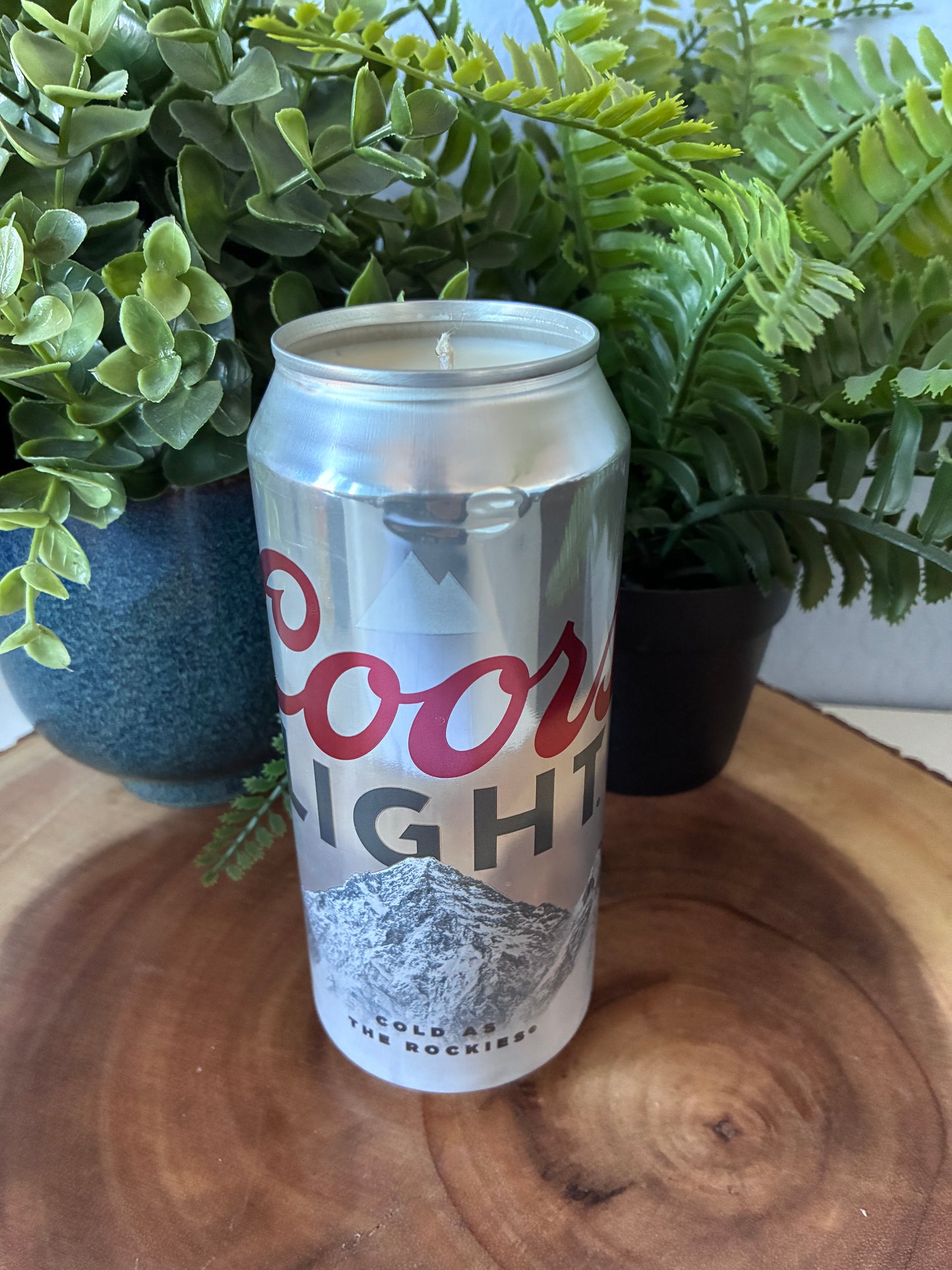 Coors Light 12oz Can Candle