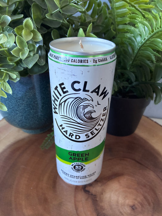 White Claw 'Green Apple' Hard Seltzer Candle