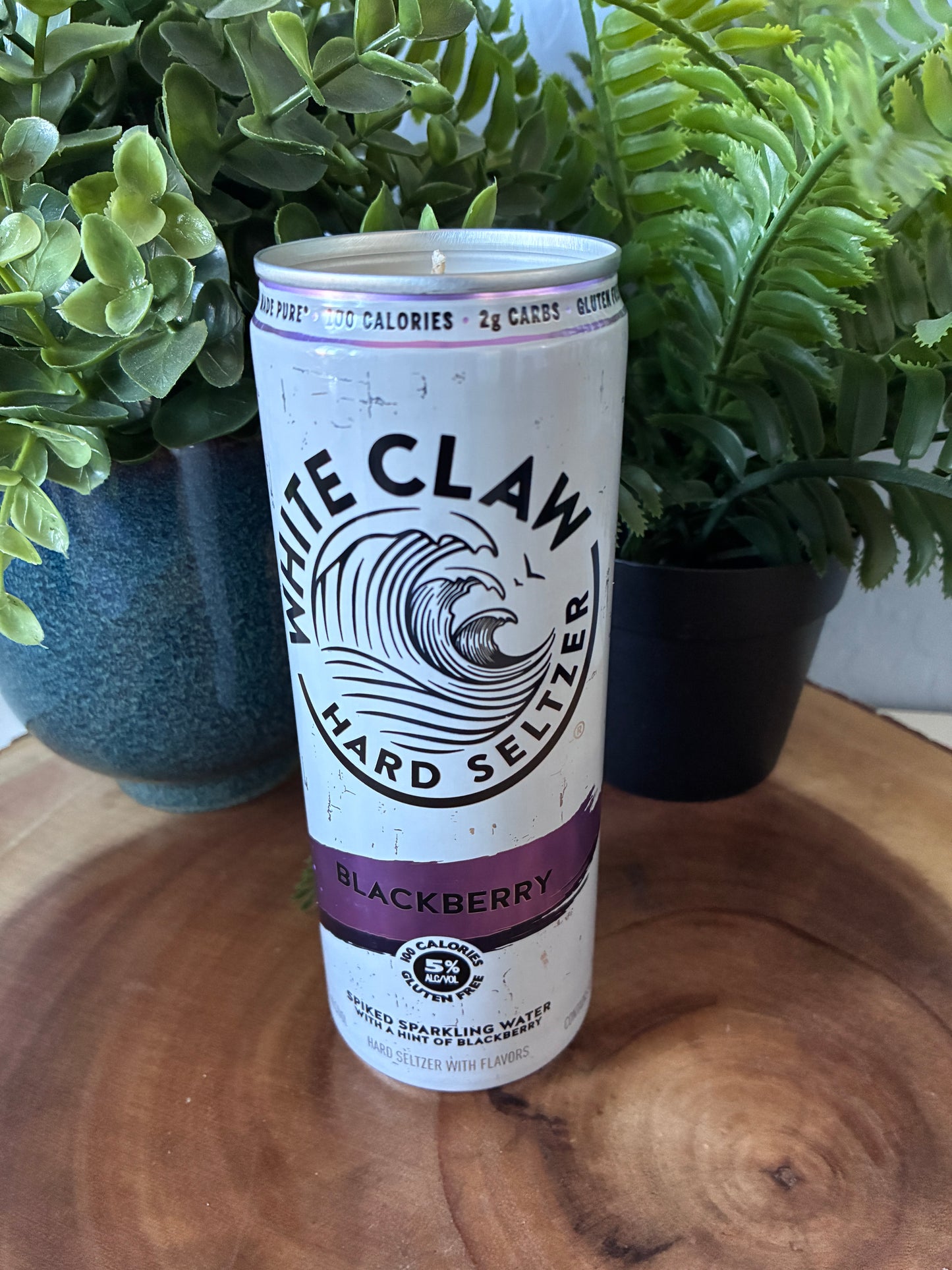 White Claw 'Blackberry' Hard Seltzer Candle