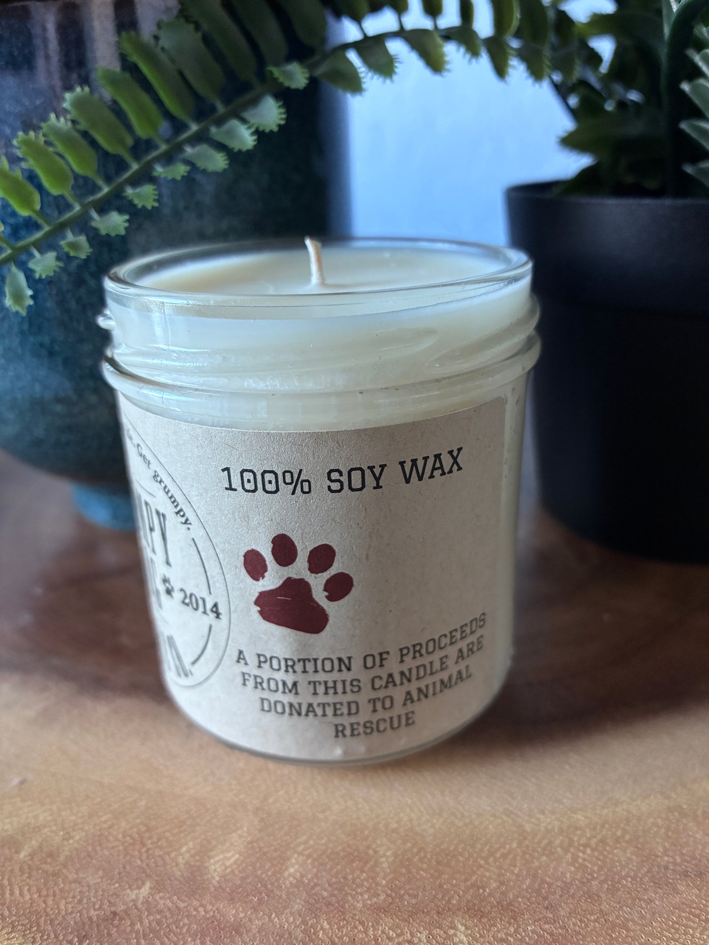 Grumpy Dog 'Gives Back' Signature Candles