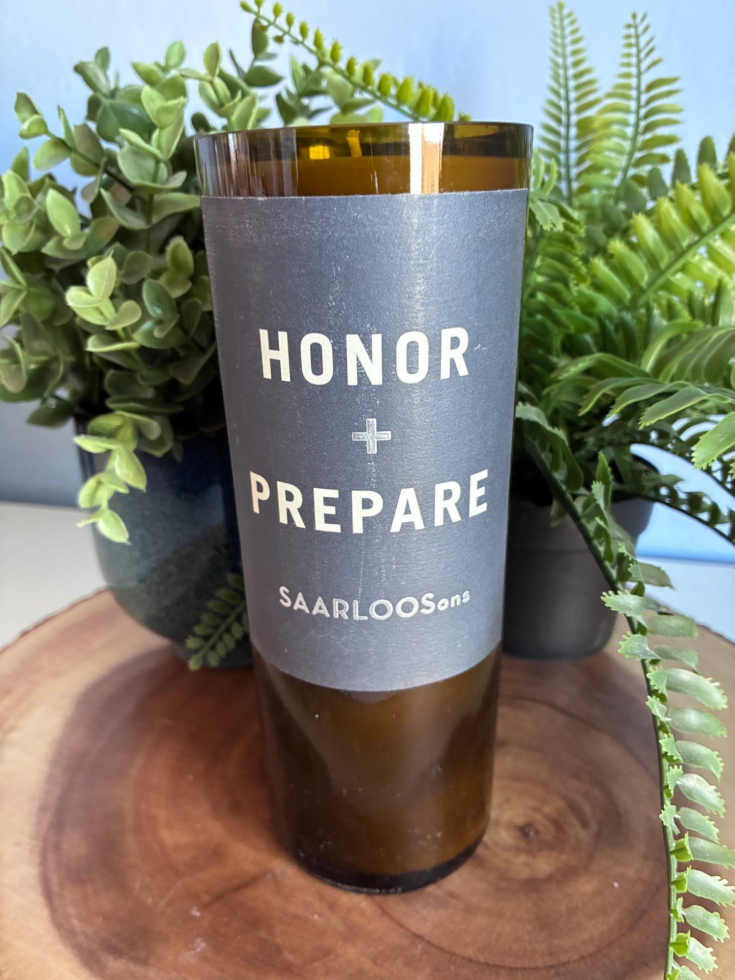 Honor + Prepare Wine Candle