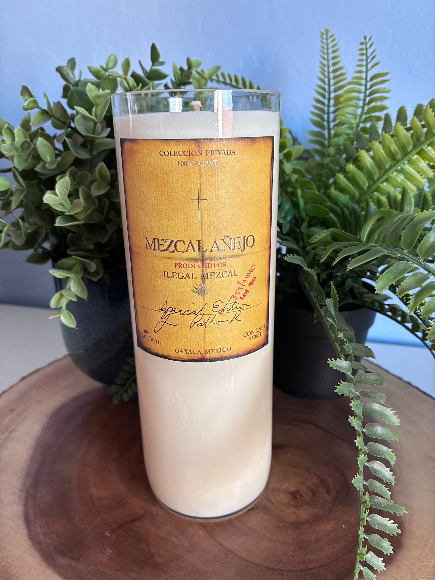 Mezcal Anejo Liquor Candle