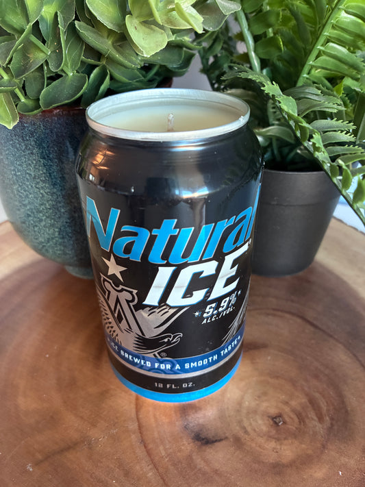 Natural Ice Beer Can Candle