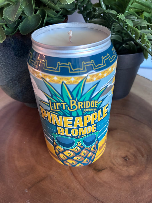 Pineapple Blonde Beer Can Candle