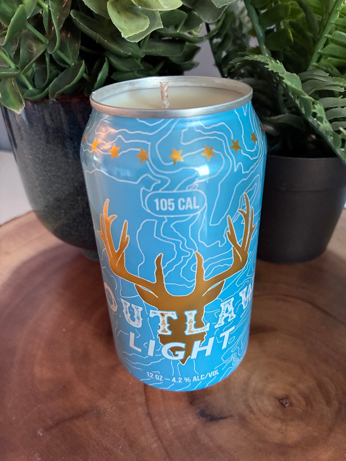 Outlaw Light Beer Candle