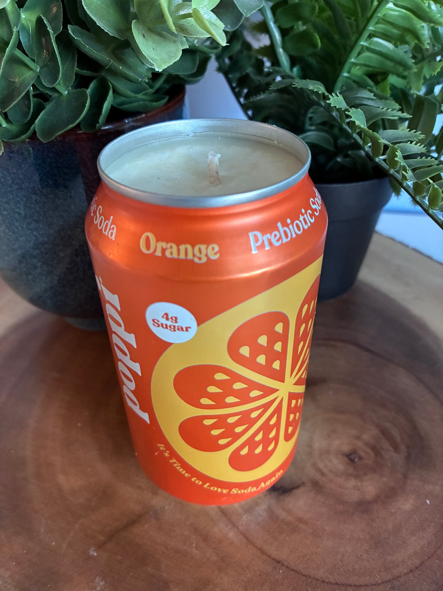 Poppi Orange Prebiotic Soda Candle
