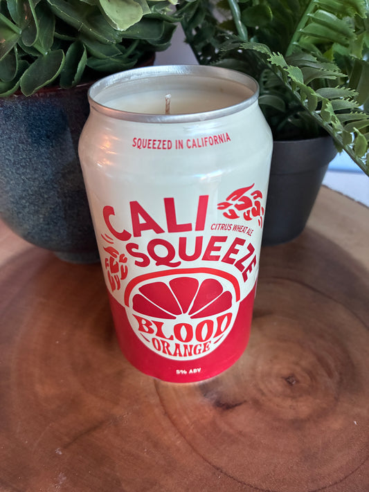 Cali Squeeze Blood Orange Beer Candle