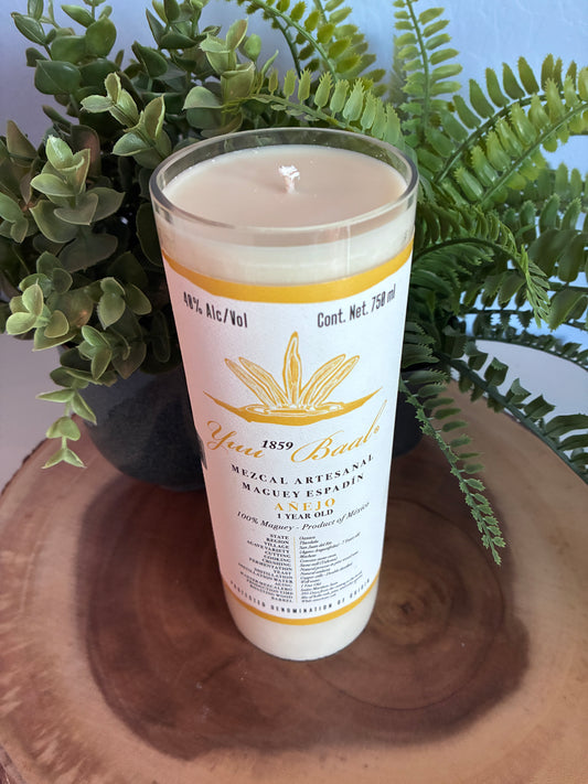 Yuu Baal Anejo Mezcal Bottle Candle