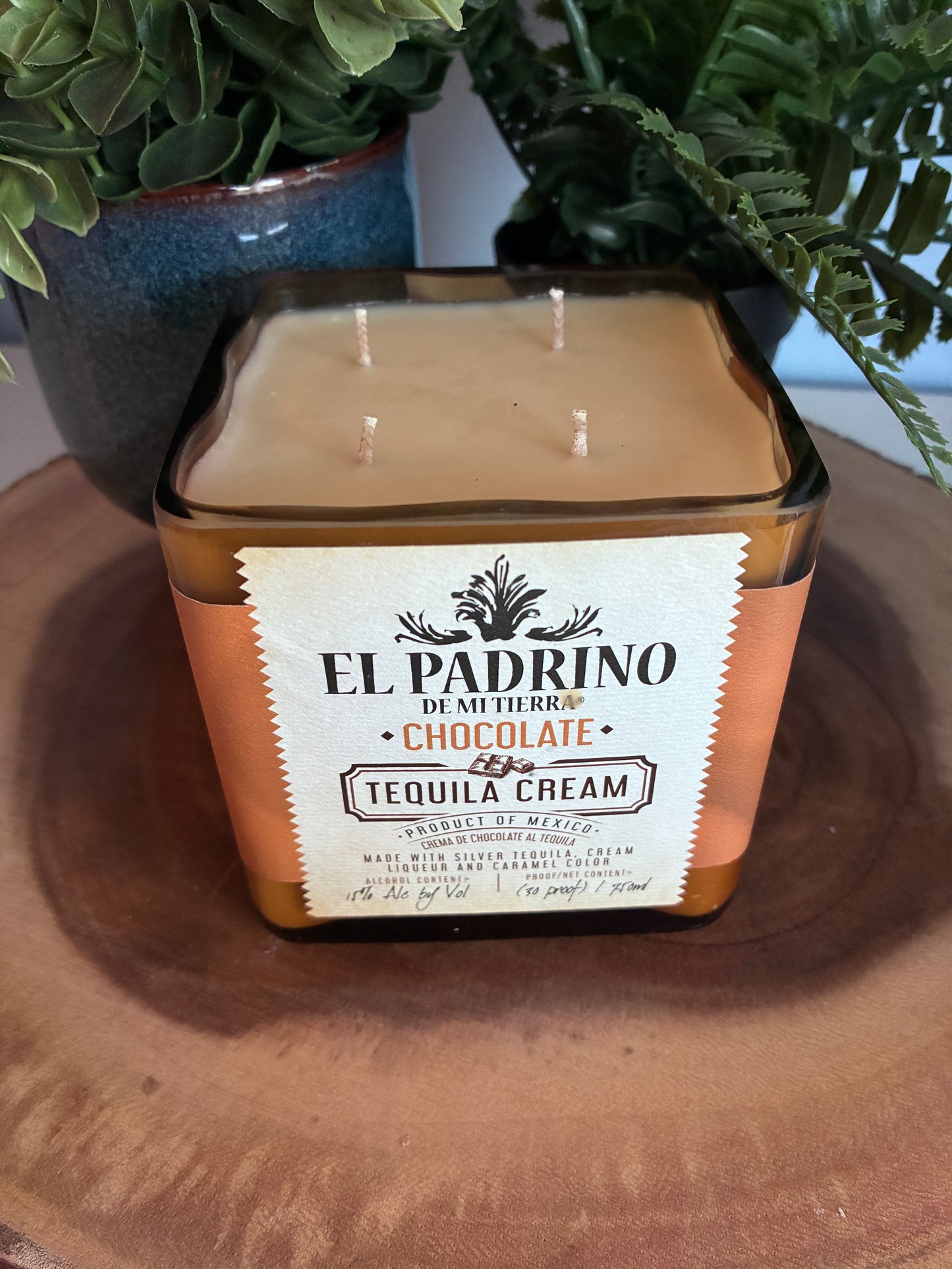 El Padrino Chocolate Tequila Liqueur Candle